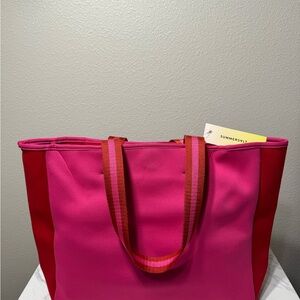 Pink and Red Women's Summersalt Tote Bag